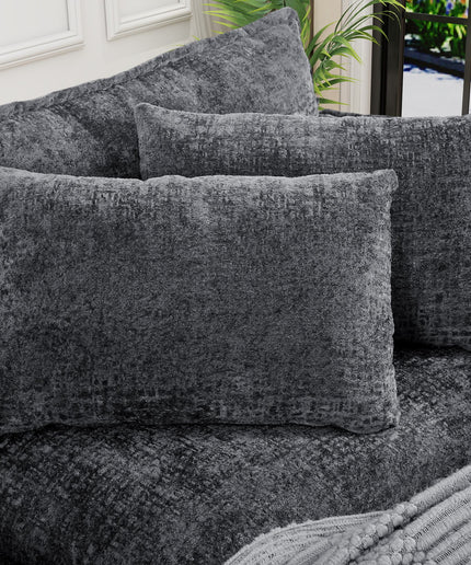 JONPONY 111" Modular Cloud Couch, L Shaped Sectional Sofa with Movable Ottoman,3 Oversized Seats Sleeper Couches for Living Room, Apartment