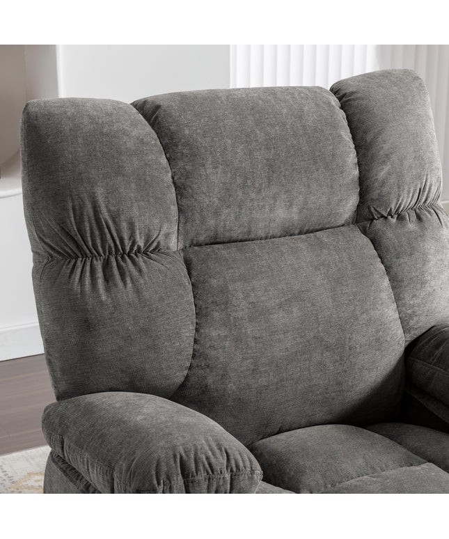 JONPONY Power Lift Recliner Chair Recliners for Elderly with Heat and Massage Recliner Chair for Living Room with Infinite Position and Side Pocket,USB Charge Port,Grey