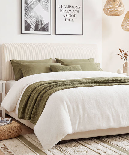 JONPONY Simple Upholstered Headboard for Queen Size Bed, Height Adjustable and Ergonomic Headboard,Easy Assemble, Sturdy and Durable,Grey