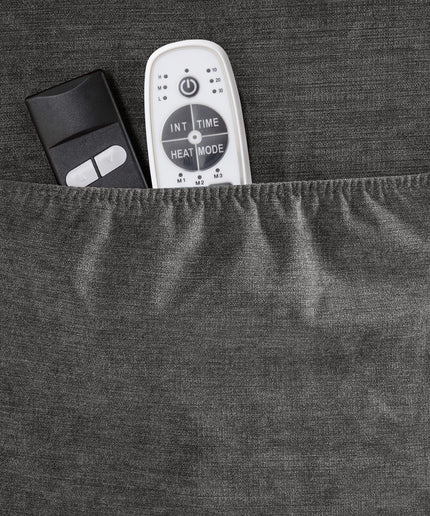 JONPONY Power Lift Recliner Chair Recliners for Elderly with Heat and Massage Recliner Chair for Living Room with Infinite Position and Side Pocket,USB Charge Port,Grey