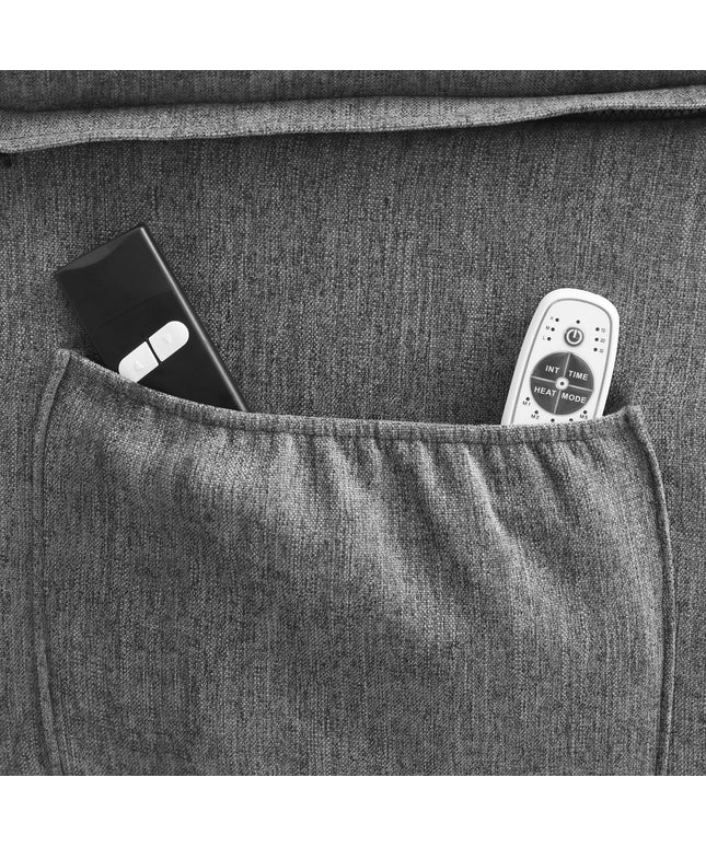 JONPONY Power Lift Recliner Chair for Elderly with Heat and Vibration Massage Recliner Chair with USB Charge Port for Living Room- Infinite Position, Side Pocket,Grey