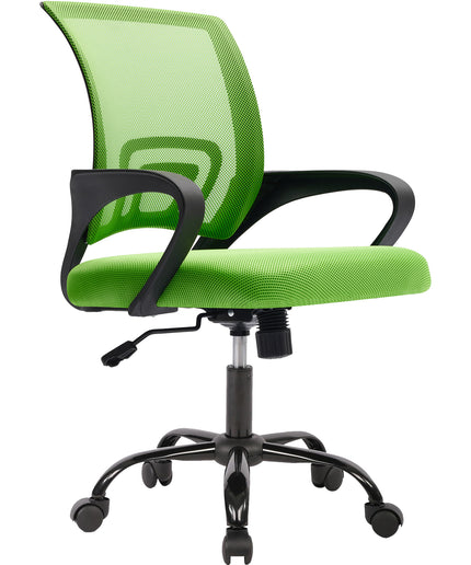 JONPONY Ergonomic Office Chair, Lumbar Support, Adjustable Height with Armrests for Adults,Black