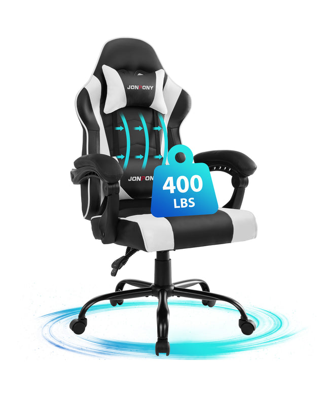 JONPONY Ergonomic Gaming Chairs,Office Chair,High Back Computer Chair,Adjustable 360° Swivel Chair with Headrest and Lumbar Support