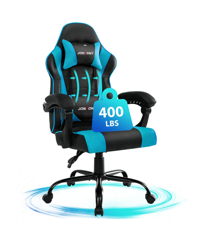 JONPONY Ergonomic Gaming Chairs,Office Chair,High Back Computer Chair,Adjustable 360° Swivel Chair with Headrest and Lumbar Support ,RED