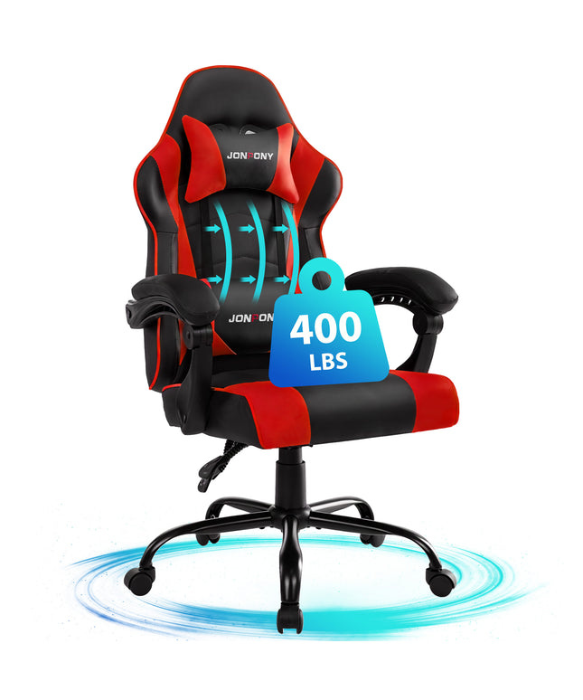 JONPONY Ergonomic Gaming Chairs,Office Chair,High Back Computer Chair,Adjustable 360° Swivel Chair with Headrest and Lumbar Support