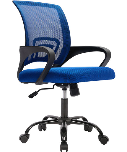 JONPONY Ergonomic Office Chair, Lumbar Support, Adjustable Height with Armrests for Adults,Black