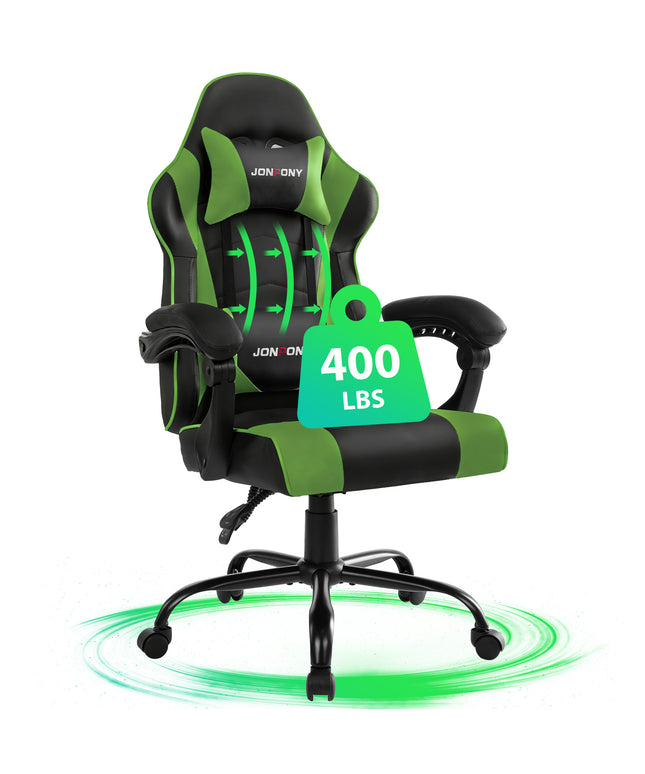 JONPONY Ergonomic Gaming Chairs,Office Chair,High Back Computer Chair,Adjustable 360° Swivel Chair with Headrest and Lumbar Support ,RED