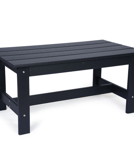 Jonpony Outdoor Coffee Table, Rectangle Patio Coffee Table, All-Weather Side Table for Balcony, Poolside, Deck, Garden, 37.7''L x 20.8''D x 17.7''H