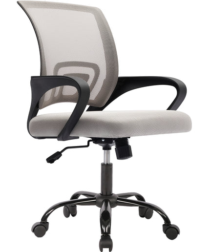 JONPONY Ergonomic Office Chair, Lumbar Support, Adjustable Height with Armrests for Adults,Black