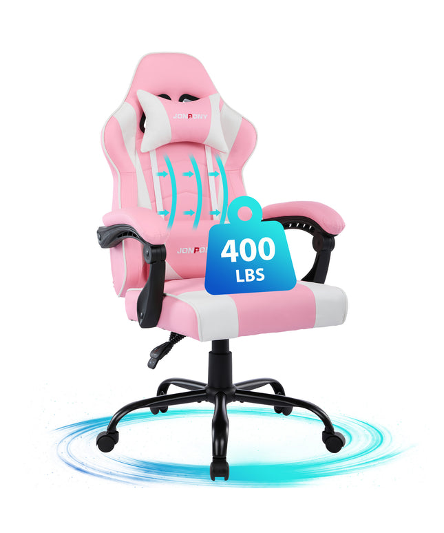 JONPONY Ergonomic Gaming Chairs,Office Chair,High Back Computer Chair,Adjustable 360° Swivel Chair with Headrest and Lumbar Support