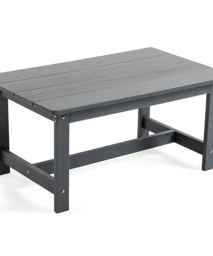 Jonpony Outdoor Coffee Table, Rectangle Patio Coffee Table, All-Weather Side Table for Balcony, Poolside, Deck, Garden, 37.7''L x 20.8''D x 17.7''H