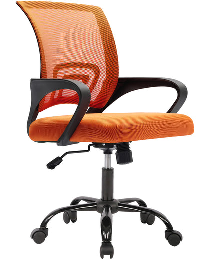 JONPONY Ergonomic Office Chair, Lumbar Support, Adjustable Height with Armrests for Adults,Black