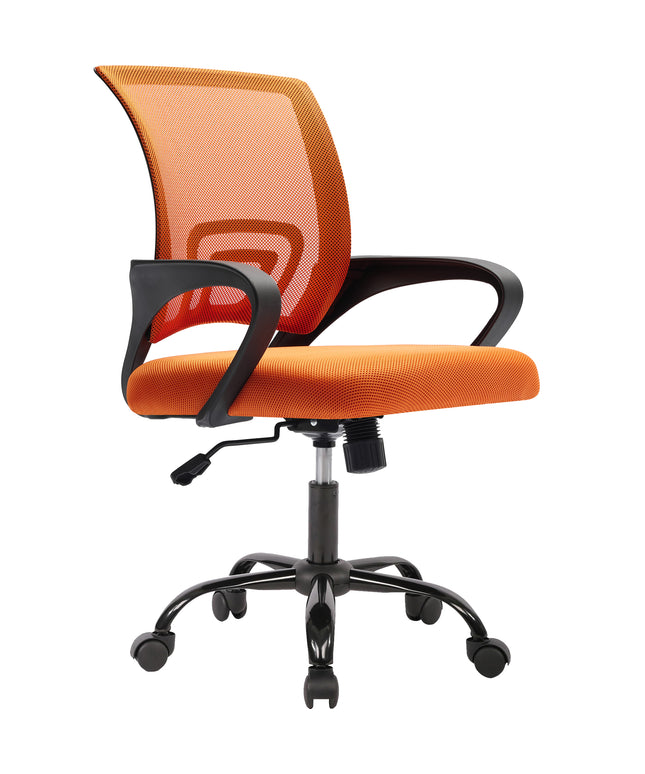 JONPONY Ergonomic Office Chair, Lumbar Support, Adjustable Height with Armrests for Adults,Black