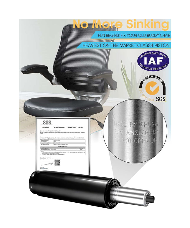 JONPONY 3.94" Office Chair Gas Lift Cylinder Replacement, Heavy Duty Lift Cylinder fits Most Office Chair and Swivel Chair