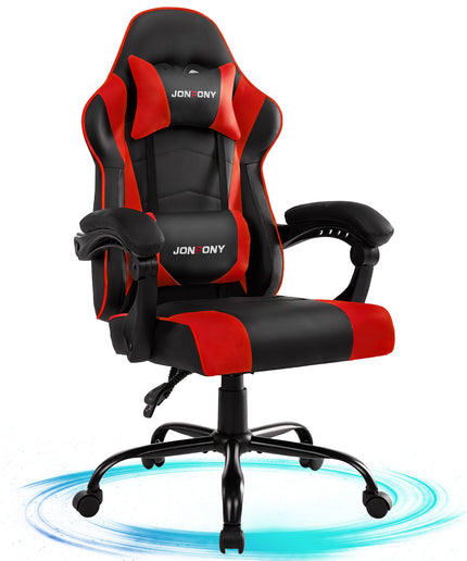 JONPONY Ergonomic Gaming Chairs,Office Chair,High Back Computer Chair,Adjustable 360° Swivel Chair with Headrest and Lumbar Support