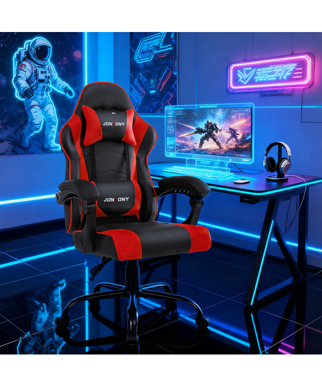 JONPONY Ergonomic Gaming Chairs,Office Chair,High Back Computer Chair,Adjustable 360° Swivel Chair with Headrest and Lumbar Support