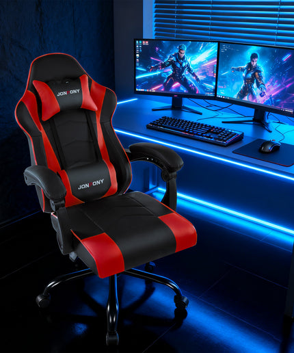 JONPONY Ergonomic Gaming Chairs,Office Chair,High Back Computer Chair,Adjustable 360° Swivel Chair with Headrest and Lumbar Support