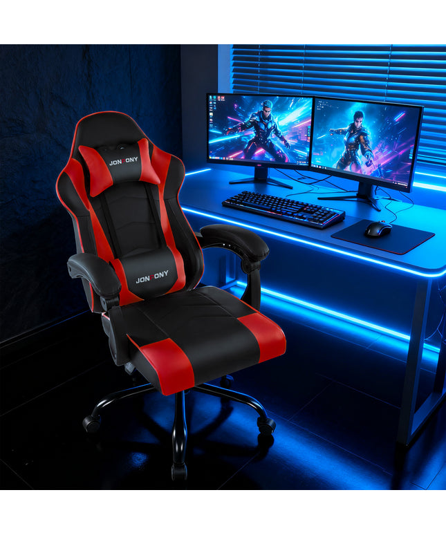 JONPONY Ergonomic Gaming Chairs,Office Chair,High Back Computer Chair,Adjustable 360° Swivel Chair with Headrest and Lumbar Support