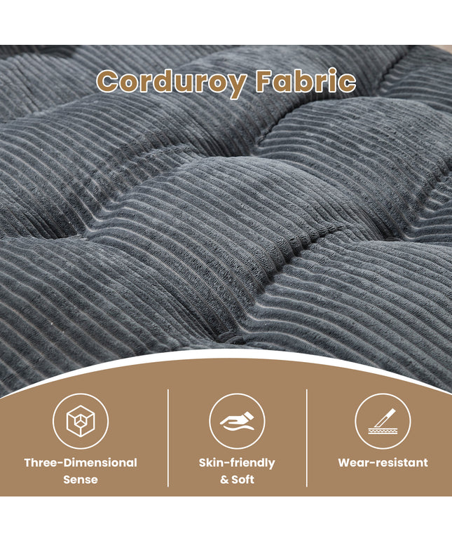 JONPONY Folding Sofa Bed, Convertible Sleeper Chair Couch with Pillow, Foldable Mattress Futon with Back Support, Portable Sleeper Chair Bed Comfort Floor Sofa for Living Room Bedroom, Single, Grey