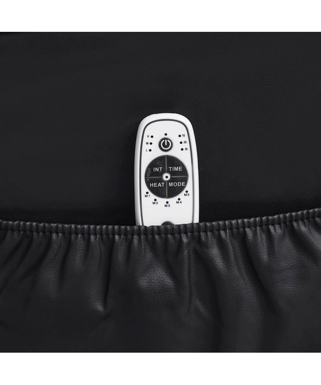 JONPONY Massage Swivel Rocker Recliner Chair with Vibration Massage and Heat Ergonomic Lounge Chair for Living Room with Rocking Function and Side Pocket, 2 Cup Holders, USB Charge Port,Black