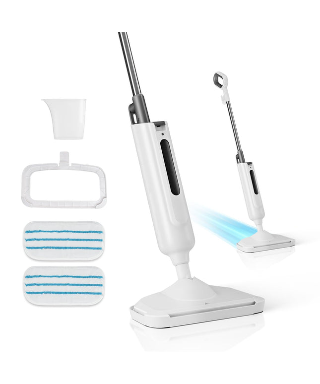 JONPONY Steam Mop for Floor Cleaning, Detachable Handheld Steam Cleaner, Suitable for All Floors Like Tiles, Hardwood, Stone, Lightweight with 2 Washable Pads