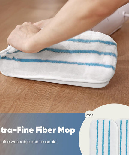 JONPONY Steam Mop for Floor Cleaning, Detachable Handheld Steam Cleaner, Suitable for All Floors Like Tiles, Hardwood, Stone, Lightweight with 2 Washable Pads