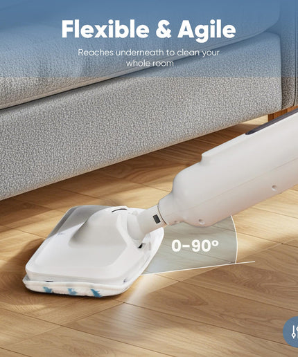 JONPONY Steam Mop for Floor Cleaning, Detachable Handheld Steam Cleaner, Suitable for All Floors Like Tiles, Hardwood, Stone, Lightweight with 2 Washable Pads