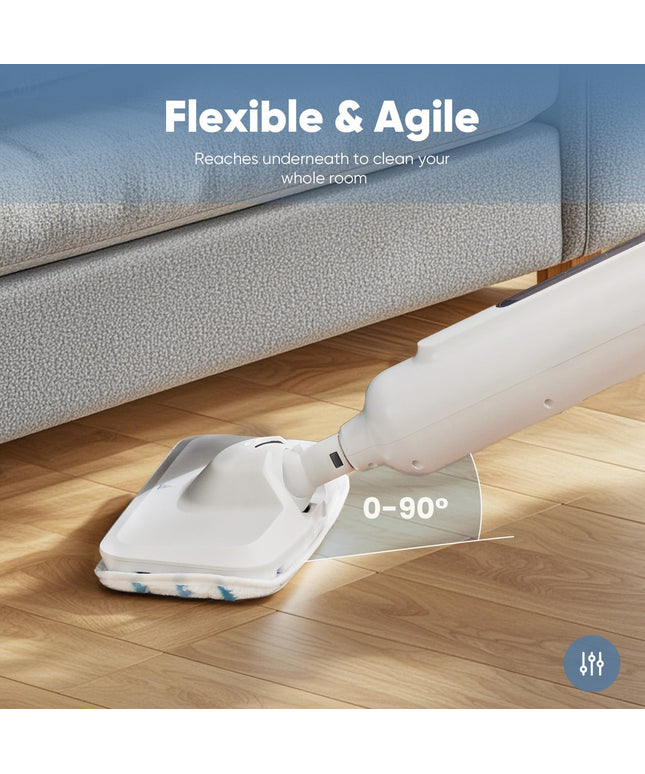 JONPONY Steam Mop for Floor Cleaning, Detachable Handheld Steam Cleaner, Suitable for All Floors Like Tiles, Hardwood, Stone, Lightweight with 2 Washable Pads