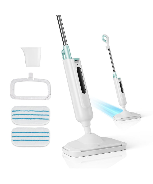 JONPONY Steam Mop for Floor Cleaning, Detachable Handheld Steam Cleaner, Suitable for All Floors Like Tiles, Hardwood, Stone, Lightweight with 2 Washable Pads